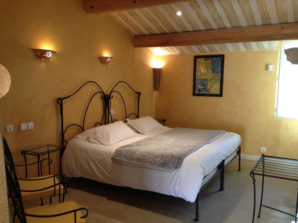 Saint-Martin-de-Castillon Hotel Lou Caleu Restaurant Le Rocher Des Abeilles חדר תמונה